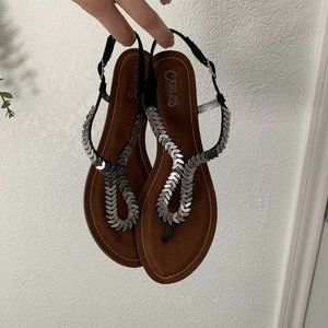 Carlos Santana Metal Studded Sandals